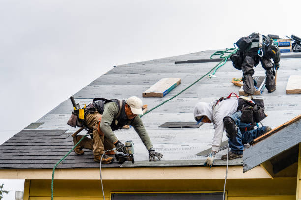 Professional Emergency Roof Repair technician working in Newtown, OH